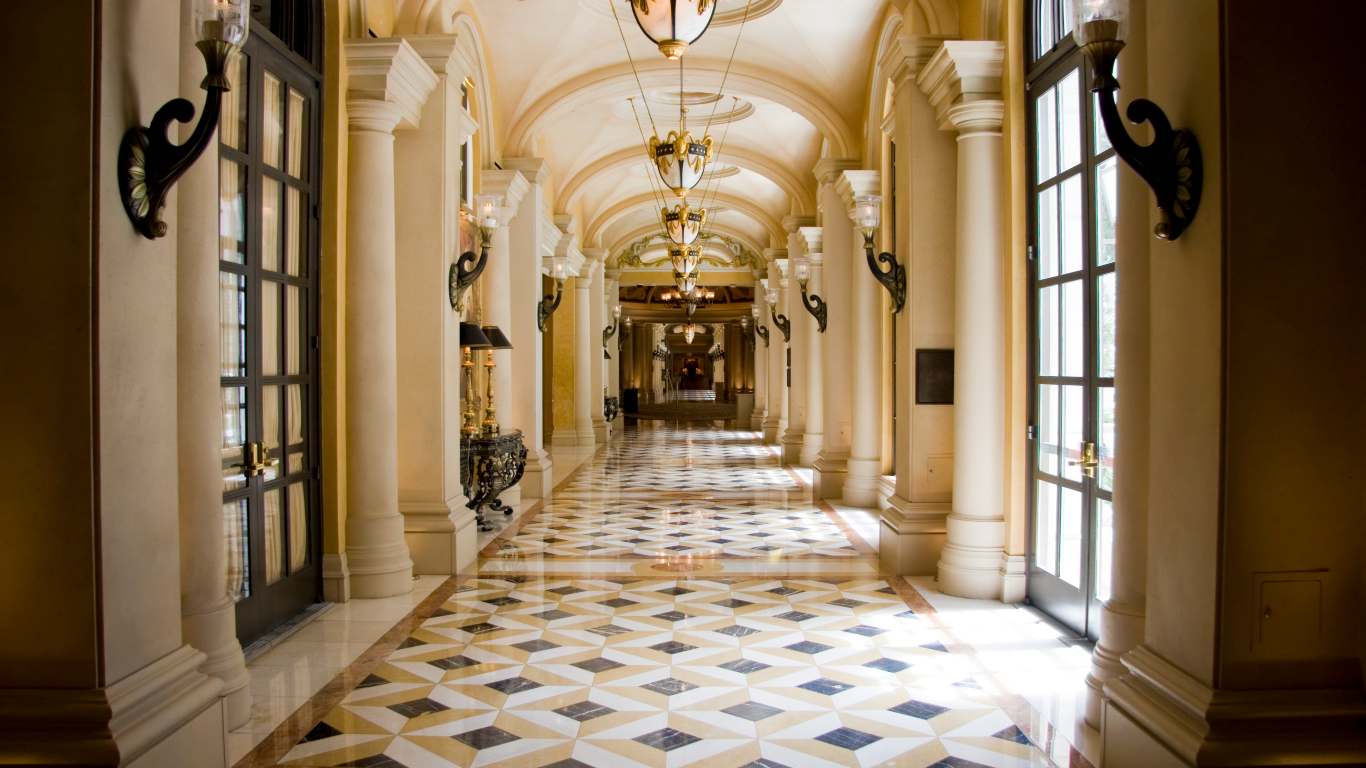 Antique mansion hallway